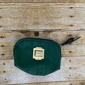 Emerald Calvin Klein makeup bag